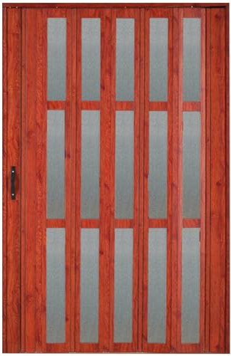 HAIXHX FalttüR Innen Falttüren, Schiebetür Für Küche Speisekammer, Benutzerdefinierte Größe Innentür Für Rv Mobile Home Schlafzimmer Raumteiler, Rot (Color : WxH, Size : 57x80in(144.8x203.2cm))