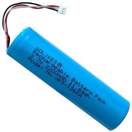Batterie Lithium-ION Rechargeable 3100mAh avec Prise de Batterie PH2.0 /3P à 3 Fils, Batterie 18650 à 3 Fils