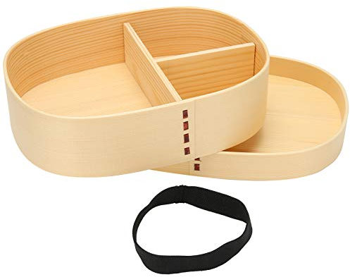 OKJHFD Fiambreras de,Contenedores de almuerzo de cuadrados tradicionales japoneses, portátil de estilo japonés de una sola capa de para comida, contenedor de sushi, vajillas