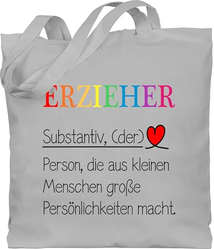 Shirtracer - Baumwolltasche - - Taschen - Erzieher Definition | Erzieher Geschenke Abschied | Abschiedsgeschenke für Kindergarten Erzieher | Geschenk für Erzieher | Danke Erzieher