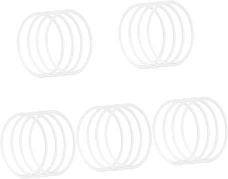 TOPBATHY 20 STK Silikonring für Thermosbecher - Ersatzdeckeldichtung - Trinkbecher Silikonring Dichtungsring für Flaschendeckel isolierter Flaschenring Dichtringe Dichtung Kieselgel Weiß