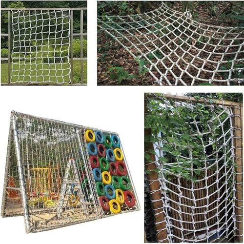 Kletternetz Für Den Außenbereich Für Erwachsene, Robustes Seilnetz Für Spielplätze, Strickleiter, Schaukel, Kletternetz Für Hindernisparcours(Size:2 * 6m(6.6 * 20ft))