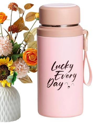 Thermosflaschen | 800 ml Edelstahl Thermo Teetasse Mit Teefilter | Vakuumversiegelt, Tragbare Flasche Für Heiße Und Kalte Getränke