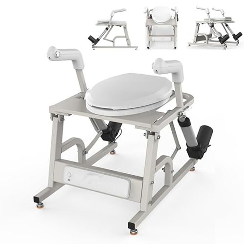 Rialzo Elettrico per Wc Con Copertura Igienica E Doppi Corrimano Antiscivolo, Ausilio Intelligente per Il Sollevamento Del Wc - Velocità Di Sollevamento 9 Mm/S