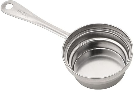 Cabilock Cuillères Doseuses Finition Polie Haute Brillance en Acier Inoxydable pour Pâtisserie 2pcs Résistantes la Rouille à Usage Domestique