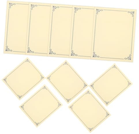 Angoily Zertifikat Papier A4 Bedruckbares Papier für Abschlusszertifikat und Auszeichnungsurkunden 10 Blatt Blanko für Zuhause