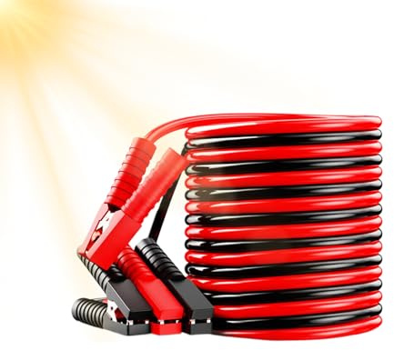 Cavi di avviamento resistenti, strumento di avviamento portatile e stabile ispessito, cavi lunghi per auto, camion, auto, viaggi invernali e all'aperto