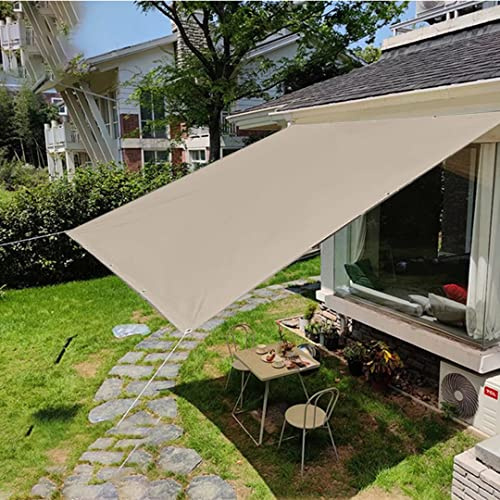 Heavy Duty Waterproof Sun Shade Sail - Extra Large Outdoor Canopy Replacement Cover for Patio Deck or Roof - Polyester Custom