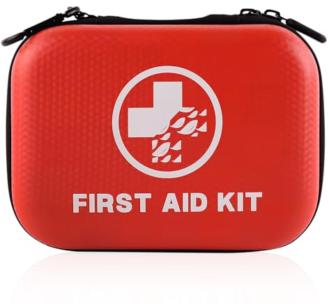 Zasjon Erste Hilfe Set, Medikamententasche Reise, Reiseapotheke Tasche Klein für Outdoor Zuhause Auto Arbeitsplatz Camping Motorrad Fahrrad Wandern Notfall (Nur eine Tasche)