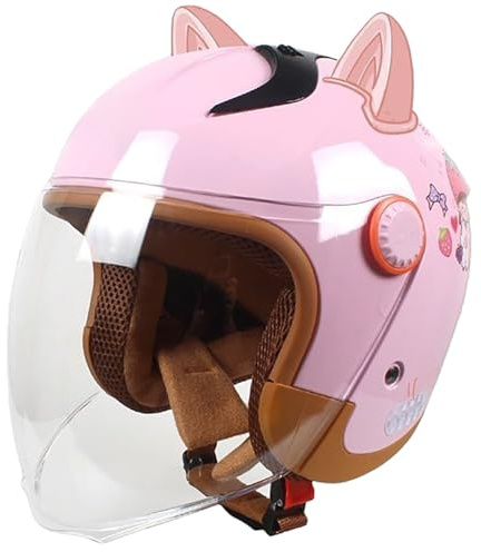 Barnhjälm Med Öppen Framsida, Cykelhjälm För Barn 6-13 År, Pojkar/Flickor, Scooter Cruiser-Hjälm, Lätt Hjälm, ECE-Godkänd 5,(48-55CM)