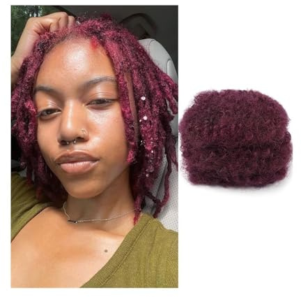 perruques Extensions de cheveux afro crépus violets en vrac, 30 g/paquet, for dreadlocks Perruques(8inches)
