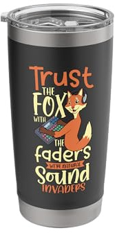 Fox at The Mixing Desk - Sound Engineer Stainless Steel Insulated Tumbler