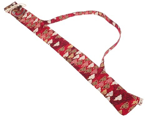 Cabilock Bolsa Protectora para Flauta de Bambú con Correa Cruzada y Material de Algodón para Transporte Portátil en Actuaciones al Aire Libre y Viajes