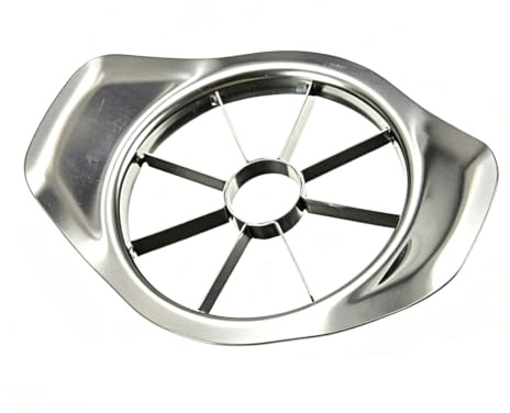 Cortador de manzanas de acero inoxidable, cortador de frutas, separador de manzanas, descorazonador de manzanas, acero inoxidable, para cocina y hogar, práctica herramienta para cortar manzanas y