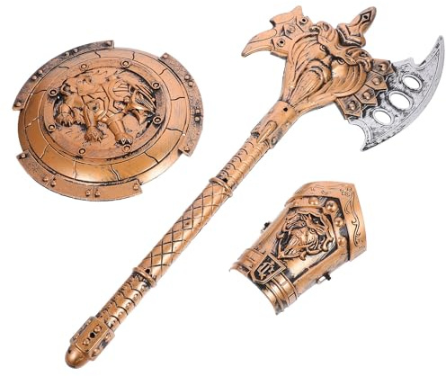 WRITWAA Kinder Cosplay Satz aus Kunststoff Simulierte Ritterausrüstung für Rollenspiele und Verkleidung zu Hause