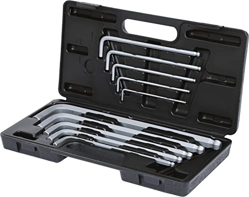 KS Tools 151.2150 Kugelkopf-Innensechskant-Winkelstiftschlüssel-Satz,XL,10-tlg | 151.2150, Winkelschraubendrehersatz