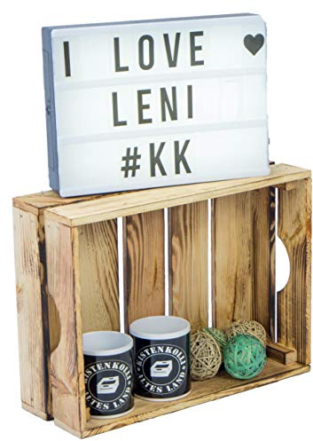 Kistenkolli Altes Land Gemüsekiste Leni geflammt Stapelkiste Stapelbox Aufbewahrungkiste Holzkiste nachhaltig Obstkiste Weinkiste
