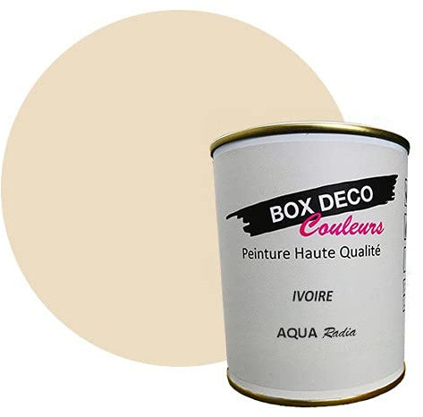 Pintura radiador a base de laca acrílica con aspecto aterciopelado Aqua Radia – 750 ml / 7,5 m², beige marfil