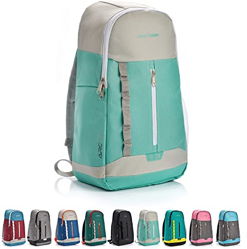 Meteor 10 und 20L Kühl-Rucksack Kühltasche Isolier-Tasche Lunch Kühlbox Picknick Campingtasche Eis Outdoor Reisetasche (10 L, Meer/Grün)
