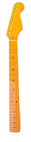 CAZARU E-Gitarren-Halsgriff, Ahorn-Griffbrett, Strat mit hinterer Mittellinie, Gitarrenhals