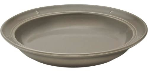 Staub 40501-507 STAUB Bossole Line - Plato hondo de 24 cm, color gris, fabricado en Portugal para pasta, plato, cerámica, apto para microondas