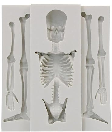 SHENGANG Halloween Squelette Os Silicone Moule Cuisine DIY Gâteau Cuisson Décoration Chocolat Fondant Moule Handmades Plâtres Outil Halloween