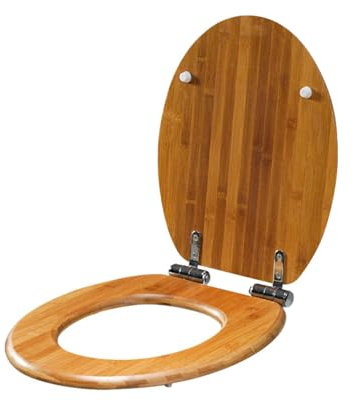 Wooden Seat for Elongated Commode | Oak Elongated Toilet Seat | Maple Wood Elongated Toilet Seat | Easy to Install and Maintain, Featuring Smooth Surface Finishes for Comfortable Seating