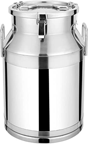 SmPinnaA Robuste Milchkanne – Milchkanne Aus Edelstahl 304, Weineimer, Flasche Mit Separatem, Eingebettetem Deckel Mit Silikondichtung, 30 L (32 X 52 cm),30L(32x52cm)