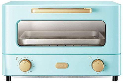 ERSINIAN Mini Forno da 12 Litri, fornello Elettrico e Grill per la casa, Piccolo Forno con Timer, Doppia Porta in Vetro, Superiore e Inferiore, convezione, da banco, tostapane, utile