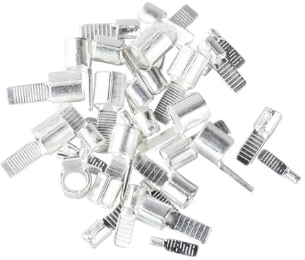 VWWJCCRO Pure Copper Tinned Non-Insulated Crimp Blade, Terminal Cable Lug, Miniature Circuit Breaker, 1.5-50mm, 16-1AWG(2.5mm 30Pcs)