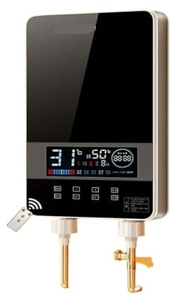 Chauffe-Eau Électrique, Chauffe-eau Électrique Instantané Domestique, Machine De Douche Intelligente For Hôtel, Salon De Coiffure, Chauffe-eau Rapide, Télécommande, Écran Tactile LED,Énergétique(Zwar
