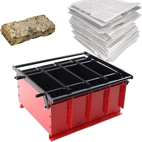 Fabricante de briquetas, fabricante de briquetas de registro de papel, máquina de prensa de papel de metal, fabricante de ladrillos de papel de bricolaje, herramienta para el hogar de la estufa