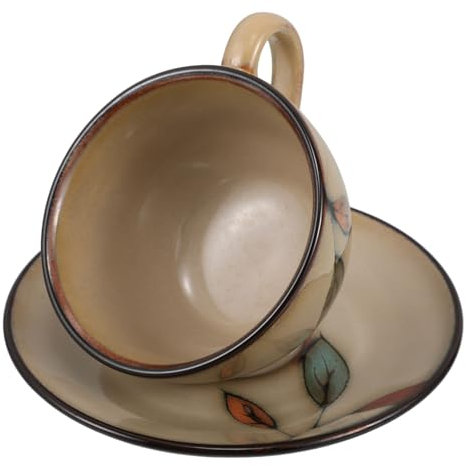 Amosfun Süßes Japanisches Espressotassen-set Aus Keramik Teetasse Und Untertasse Teetassen Asiatische Teetassen Ideal Als