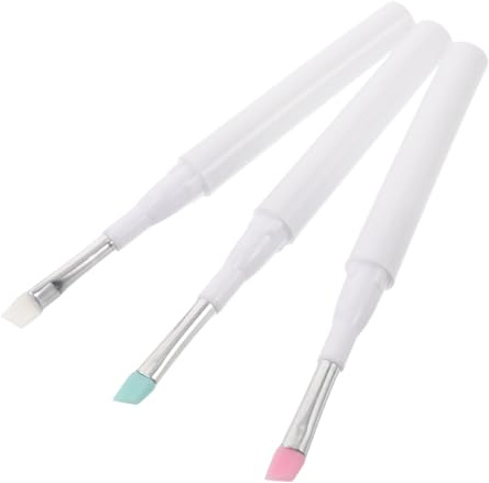 SAFIGLE 3pcs Silicone Eyebrow Brush Cap Eyeshadow Applicator for Clean Gentle Makeup Application