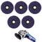 Zyiphor 5 Pièces Disque de Nettoyage Grossier 125mm x 22mm Nettoyage Disque de Meulage pour Meuleuse D'angle pour Enlèvement de la Rouille, Peinture, Rouille et l'oxydation