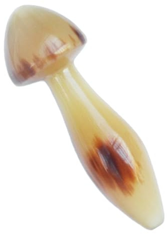 Horn Massagestab für Augenpartie und Gesichtshaut aus Ochsenhorn | Pilzform, für Reisen und Kosmetikstudio, Unterstützt Augenentspannung, Schwellungen, Linien