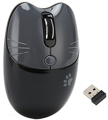 KIMISS Wireless Mouse BT5.1 & 2,4 GHz - Silent Click, Einstellbare DPI, Tragbare Dual -Modus Maus für Büro, Heim, Schule und Café Ideal für und Familien (Dunkelgrau)