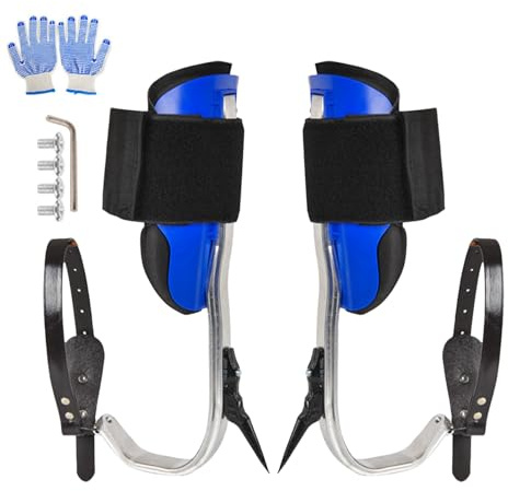Spikes Kletterausrüstung für die Baumarbeit – Gurtset, Gaff-Werkzeug | Outdoor-Kletterausrüstung für den Außenbereich, schweres Schneiden von Palmen, Kofferhaube, Kletterset, Equ