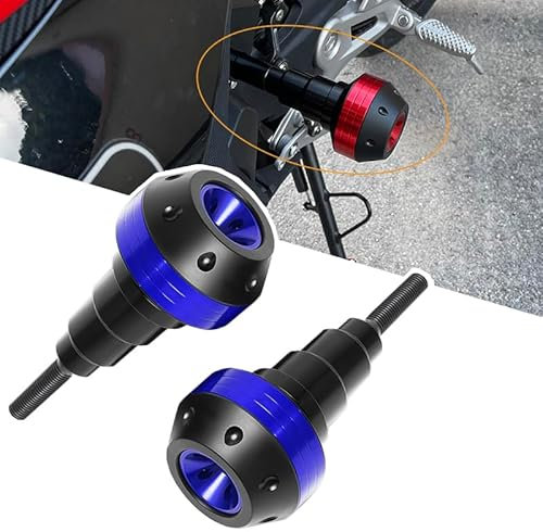KABUTM Sturzpads Motorrad für Suzuki GSX R 1000 2001-2024, Motorrad Anti-Fallen Ball, Rahmen Sliders Crash Fallen Protektoren, Motor Schutz Stick, Protector Stange Zubehör,B Blue