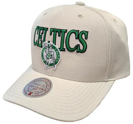 Mitchell & Ness NBA Pro Crown Snapback Cap Boston Celtics Bone