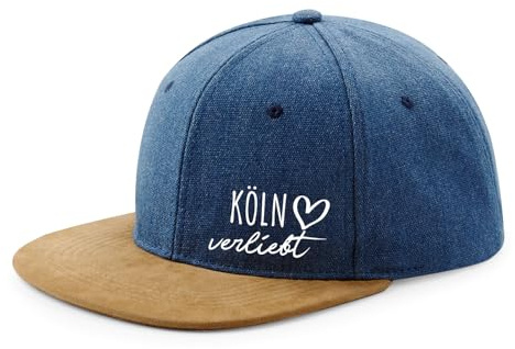 Huuraa Cappy Mütze Köln verliebt Geschenk | Baseballkappe Basecap Kappe Geschenkidee Unisex Baseball Cap
