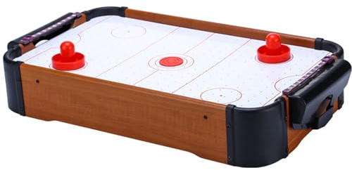 Syglawnd Tavolo da Air Hockey per Bambini, Tavolo da Gioco Air Hockey da 20 Pollici con 2 Dischi e 2 Pulsanti, Gioco da con Potente Ventola per Bambini, Mini