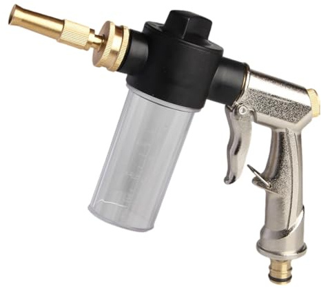 Psdndeww Spruzzatore professionale ad alta pressione per tubo da giardino con erogatore di sapone da 99,2 g per attività di giardinaggio e pulizia Attrezzature per irrigazione all'aperto
