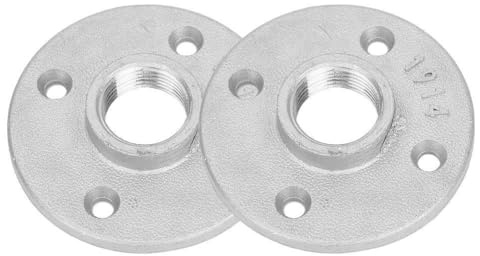 RASTKY 10Pcs DN20 3/4'' Flange Hardware Tool, Resistant Flange 3/4'' British Screw Thread for Industrial Use, Pack of 10