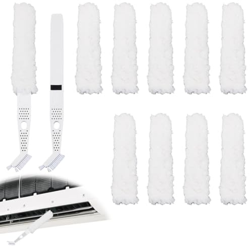 OLYCRAFT 12Pcs/Set Mini Kit de Nettoyage Split Kit de Nettoyage climatiseur Kits nettoyages électroménagers brosses d’appareils avec Chiffons pour climatiseur réfrigérateur nettoyages Bobine