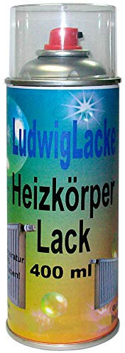 LudwigLacke Heizkörperlack Spray 400 ml - RAL 1013 Perlweiss