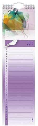 BRUNNEN 0000176424 Geburtstagskalender 9,5x34,5cm