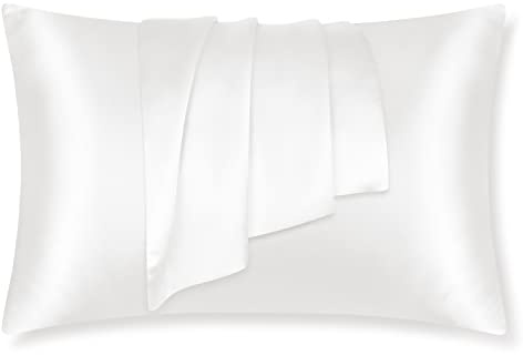 LULUSILK Seide Kissenbezug 40x60cm Elfenbein, Haar- & Hautpflege, 1 Stück | 100% echte Maulbeerseide, verdeckter Reißverschluss. Atmungsaktiv, sommerkühlend. Geschenkverpackung.