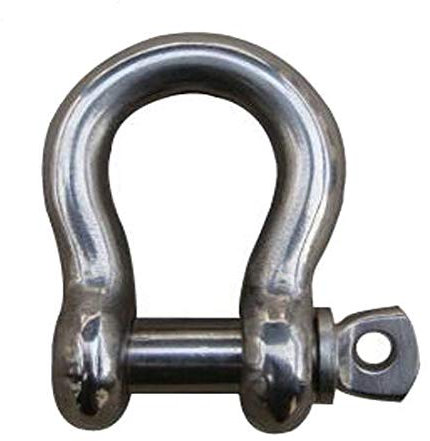 MarineNow Multi-Pack US Typ 316 Edelstahl Bogen Schäkel Übergröße Schraubbolzen Anker Abschleppen, Off Road Recovery, 3/8 with 1/2 Pin 1.1T WLL