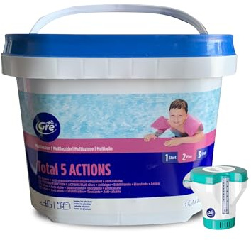 Gre 76068L Total 5 Actions + Dosatore Maxi, in Pastiglie da 250 gr - 3 Kg